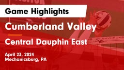 Cumberland Valley  vs Central Dauphin East  Game Highlights - April 23, 2024