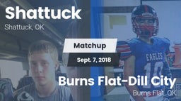 Matchup: Shattuck  vs. Burns Flat-Dill City  2018