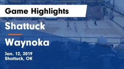 Shattuck  vs Waynoka  Game Highlights - Jan. 12, 2019