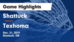 Shattuck  vs Texhoma  Game Highlights - Dec. 21, 2019
