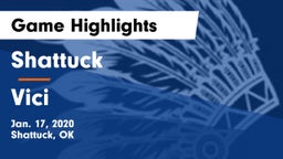 Shattuck  vs Vici  Game Highlights - Jan. 17, 2020