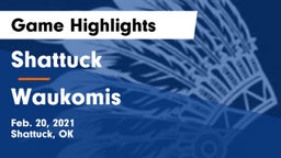 Shattuck  vs Waukomis  Game Highlights - Feb. 20, 2021