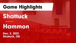 Shattuck  vs Hammon  Game Highlights - Dec. 5, 2023