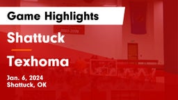 Shattuck  vs Texhoma  Game Highlights - Jan. 6, 2024