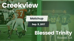 Matchup: Creekview High vs. Blessed Trinity  2017