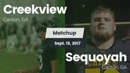 Matchup: Creekview High vs. Sequoyah  2017