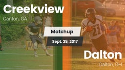 Matchup: Creekview High vs. Dalton  2017
