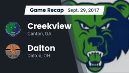 Recap: Creekview  vs. Dalton  2017