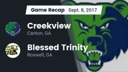 Recap: Creekview  vs. Blessed Trinity  2017