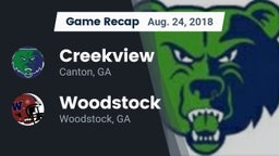 Recap: Creekview  vs. Woodstock  2018