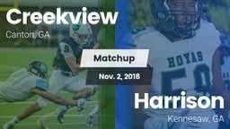 Matchup: Creekview High vs. Harrison  2018