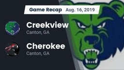 Recap: Creekview  vs. Cherokee  2019
