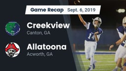 Recap: Creekview  vs. Allatoona  2019