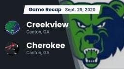 Recap: Creekview  vs. Cherokee  2020