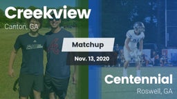 Matchup: Creekview High vs. Centennial  2020