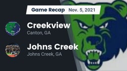 Recap: Creekview  vs. Johns Creek  2021