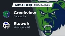 Recap: Creekview  vs. Etowah  2022