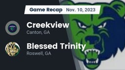 Recap: Creekview  vs. Blessed Trinity  2023