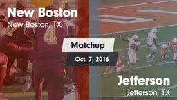 Matchup: New Boston High vs. Jefferson  2016
