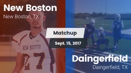 Matchup: New Boston High vs. Daingerfield  2017