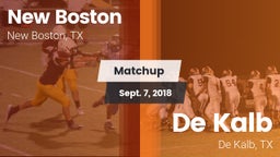 Matchup: New Boston High vs. De Kalb  2018