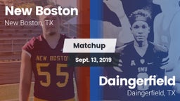 Matchup: New Boston High vs. Daingerfield  2019