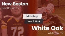 Matchup: New Boston High vs. White Oak  2020