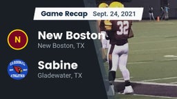 Recap: New Boston  vs. Sabine  2021