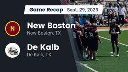Recap: New Boston  vs. De Kalb  2023