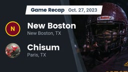 Recap: New Boston  vs. Chisum 2023