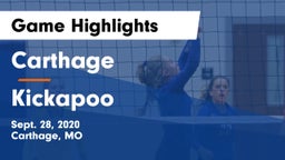 Carthage  vs Kickapoo  Game Highlights - Sept. 28, 2020