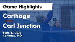 Carthage  vs Carl Junction  Game Highlights - Sept. 22, 2020