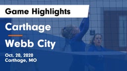 Carthage  vs Webb City  Game Highlights - Oct. 20, 2020