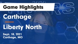 Carthage  vs Liberty North  Game Highlights - Sept. 18, 2021