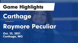 Carthage  vs Raymore Peculiar  Game Highlights - Oct. 23, 2021