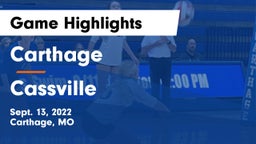 Carthage  vs Cassville  Game Highlights - Sept. 13, 2022