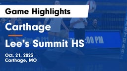 Carthage  vs Lee's Summit HS Game Highlights - Oct. 21, 2023