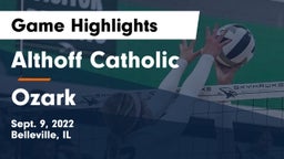 Althoff Catholic  vs Ozark  Game Highlights - Sept. 9, 2022