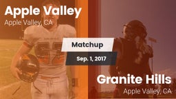 Matchup: Apple Valley High vs. Granite Hills  2017
