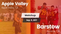 Matchup: Apple Valley High vs. Barstow  2017