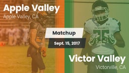 Matchup: Apple Valley High vs. Victor Valley  2017