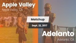 Matchup: Apple Valley High vs. Adelanto  2017