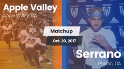 Matchup: Apple Valley High vs. Serrano  2017