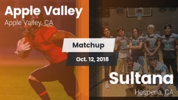 Matchup: Apple Valley High vs. Sultana  2018