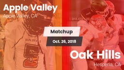 Matchup: Apple Valley High vs. Oak Hills  2018