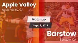 Matchup: Apple Valley High vs. Barstow  2019