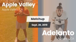 Matchup: Apple Valley High vs. Adelanto  2019