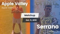 Matchup: Apple Valley High vs. Serrano  2019