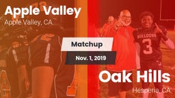 Matchup: Apple Valley High vs. Oak Hills  2019