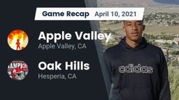 Recap: Apple Valley  vs. Oak Hills  2021